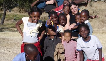 Guilia with the Division of Health Services, in Winhoek, Namibia